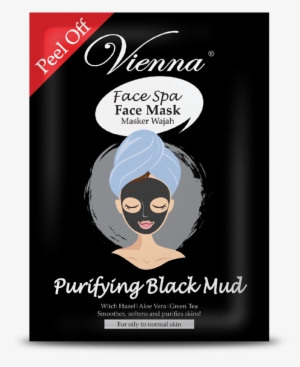 vienna face spa peel off mask purifying black mud - vienna peel off mask