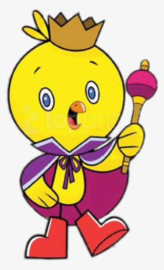 Chirp Wearing Crown - Cartoon