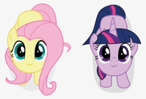 Cute Fluttershy And Twilight Sparkle Vector By Owlestyle - My Little Pony Twilight Sparkle And Fluttershy