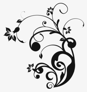 Flores Png Vector Blanco Y Negro - Brown Peacock Shower Curtain