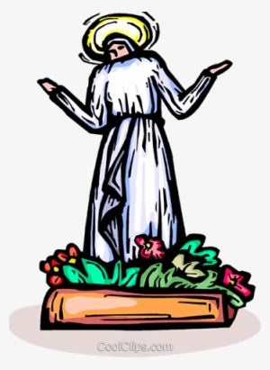 Virgen María Con Flores Libres De Derechos Ilustraciones - Mother's Day