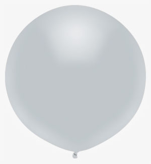 Way To Celebrate Latex Balloons 17" Metallic Silver, - Deep Shinning