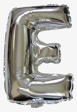 16“ Silver Letter Helium Foil Balloon D - Silver