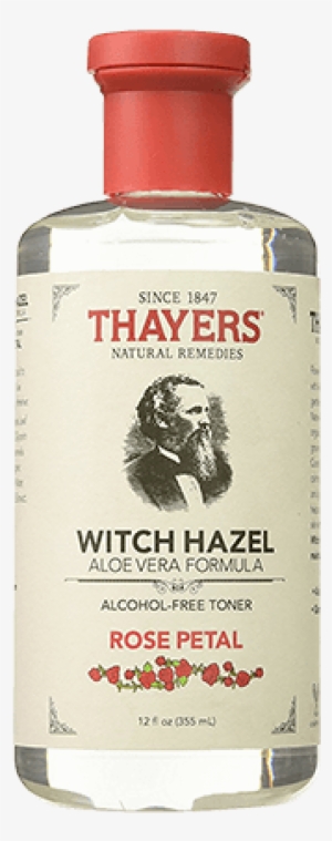 Alcohol-free Rose Petal Witch Hazel Toner - Thayers Witch Hazel Aloe Vera Formula Organic Astringent