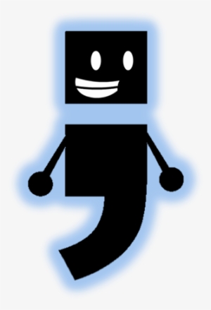 Semicolon Happy - Cartoon