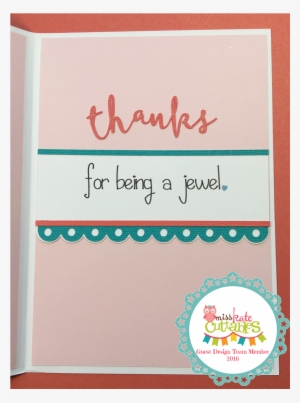 The Sentiment 'thanks' Comes From The Card Phases Cut - Art Paper