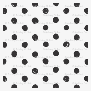 Black And White Scribble Dot - Black