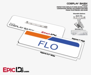 Flo From Progressive Insurance Cosplay Id Name Tag - Mr Robot Computer Repair With A Smile Png