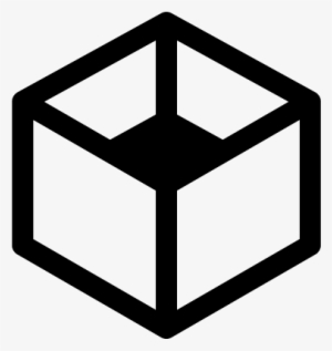 Cube Without Cover Square Vector - Simple Box Icon