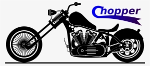 Big Image - Chopper Harley Davidson Clipart