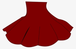 Skirt Red Clipart - Red Skirt Clipart Transparent