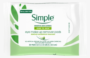 Simple Kind To Skin Eye Make-up Remover Pads - Simple Water Boost Micellar Facial Gel Wash 148ml