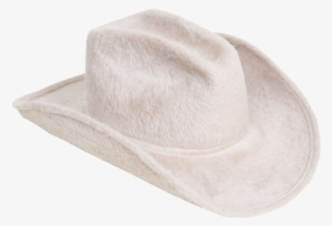 Cowboy Hat In Alabaster Long Hair Angora - Cowboy Hat