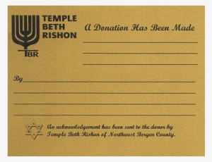 Gold Tribute Card