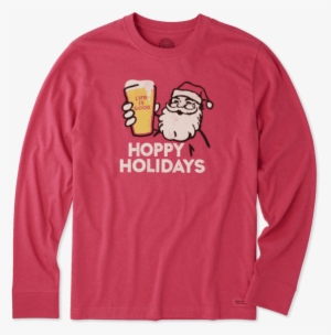 Men's Hoppy Holidays Long Sleeve Crusher - T-shirt