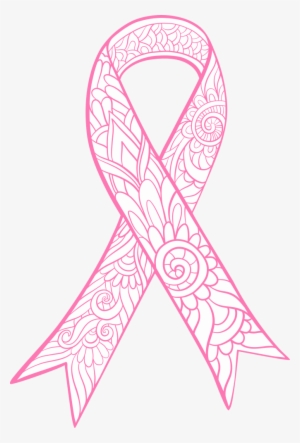 Stylized Pink Ribbon Cropped - Pink Ribbon