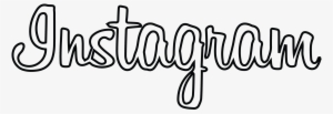 Free Instagram Logo Transparent Background Png - White Word Instagram Logo