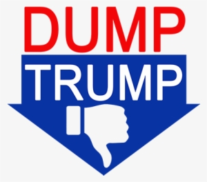 dump trump thumbs down - sign