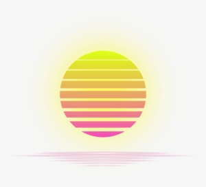 vaporwave sun clipart - vaporwave sun no background