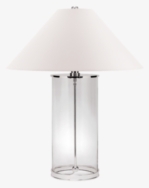 Modern Table Lamp In Polished Silver With White Paper - Circa Lighting