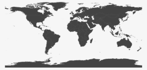 Svg Map Open Source World - World Map Black Png