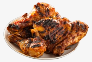 Bbq Chicken Png Vector Black And White Stock - Barbecue Plate Png