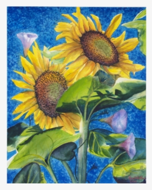 Sunflowers, Watercolor, - Sunflower