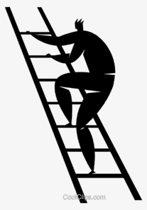 Person Climbing A Ladder