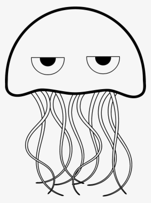 Jelly Fish Drawing At Getdrawings - Jellyfish Black And White Clip Art