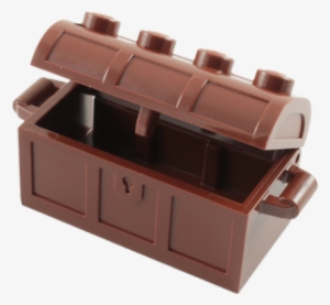 Lego Treasure Chest With Lid Thick Hinge With Slots - Lego Chest