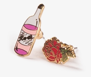 Rosé & Rose Earrings - Earring
