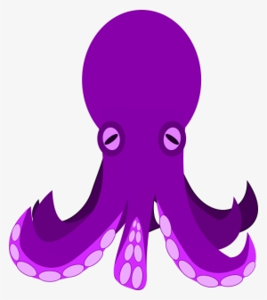 Free Png Clipart - Purple Octopus Clipart