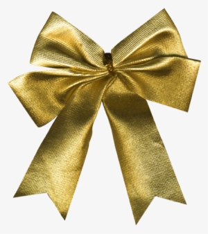 Gold Christmas Bow Png - Christmas Gold Ribbon Png