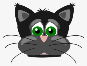 Sad Cat Png Library Library - Sad Black Cat Cartoon