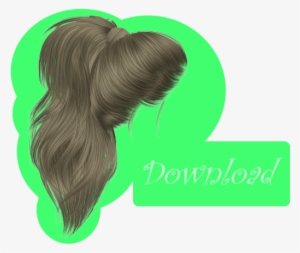 Hair Transparent Ponytail - Messy Ponytail Png