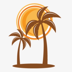 Palm Tree Svg Scrapbook Cut File Cute Clipart Files - Sun Palm Png