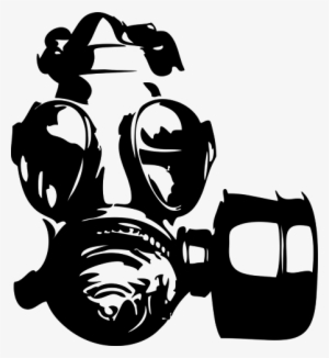 Gas Mask Clipart Skull - Gas Mask Stencil Transparent