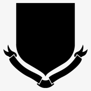 Shield Shape With Ribbon Vector - Satanic Coat Of Arms