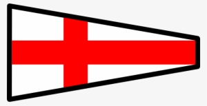 Original Png Clip Art File White Signal Flag With Red