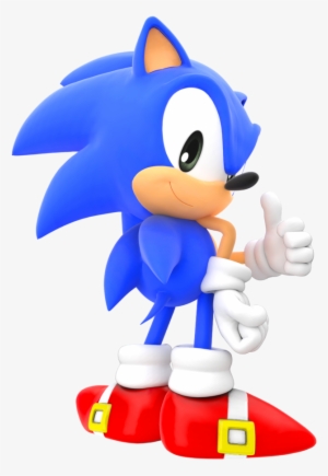 Classic Sonic The Hedgehog Png - Classic Sonic Modern Pose