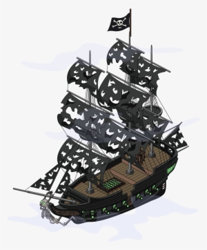 Flying Ghost Ship - Haunted Pirate Ship Png