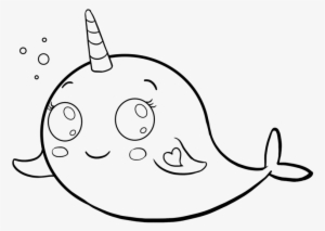Png Royalty Free Library Easy Drawing Guides On Twitter - Easy Drawing Of A Narwhal