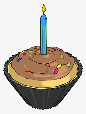 Birthday Party Cupcake Png Clipart - Clip Art