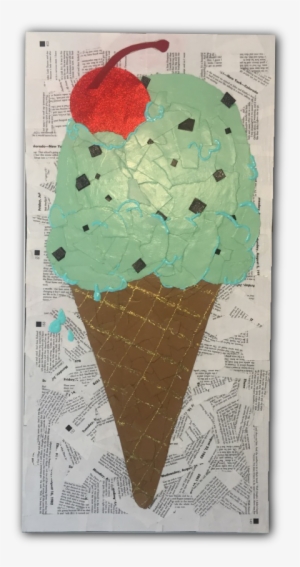 Paper Mache Ice Cream Cone - Ice Cream Cone