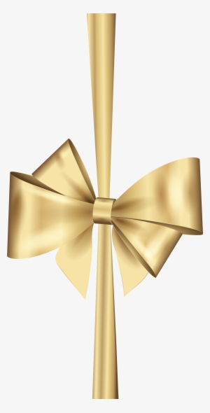 Gold Bow Png - Gold Bow Clipart Png