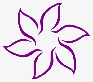 Lavender - Black And White Flower Png Clipart