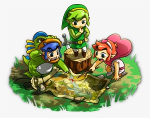 Toon Link Began To Be Associated With Portable Zelda - Legend Of Zelda Triforce Heroes