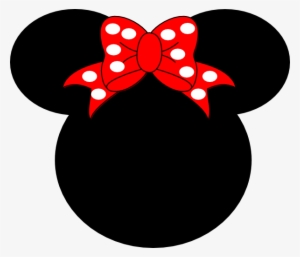 Mickey And Minnie Mouse Clipart Black And White Minnie - Minnie Mouse Head Png