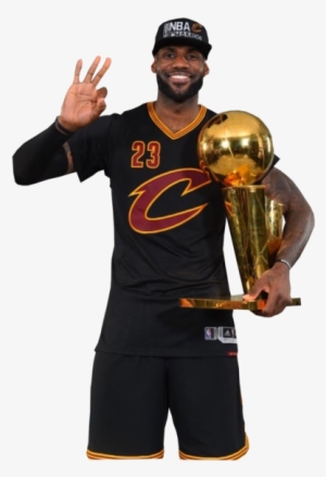 Lebron James Finals Mvp - Lebron James With The Nba Championship Trophy Game