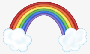 Drawn Rainbow Cloud Png - Transparent Background Rainbow Clipart Png
